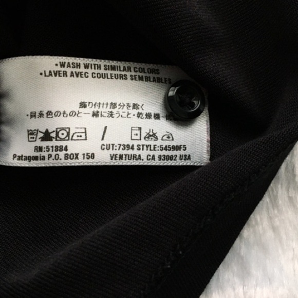 New Without Tags Black Patagonia Cotton Collared Button Down Top, size large - Picture 5 of 5